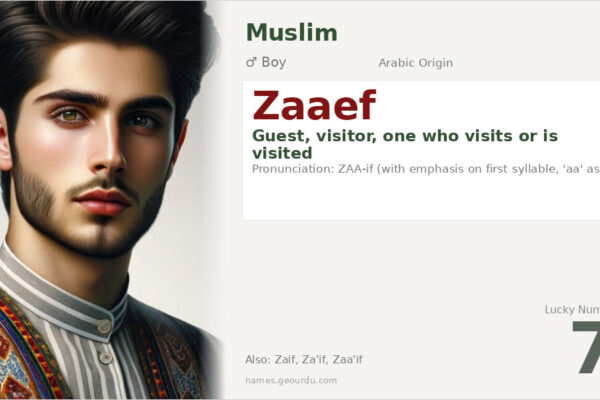 Zaaef Name Meaning — Arabic Origin, Boy Name & Details (2025)