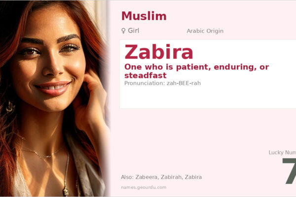Zabira Name Meaning — Arabic Origin, Girl Name & Details (2025)