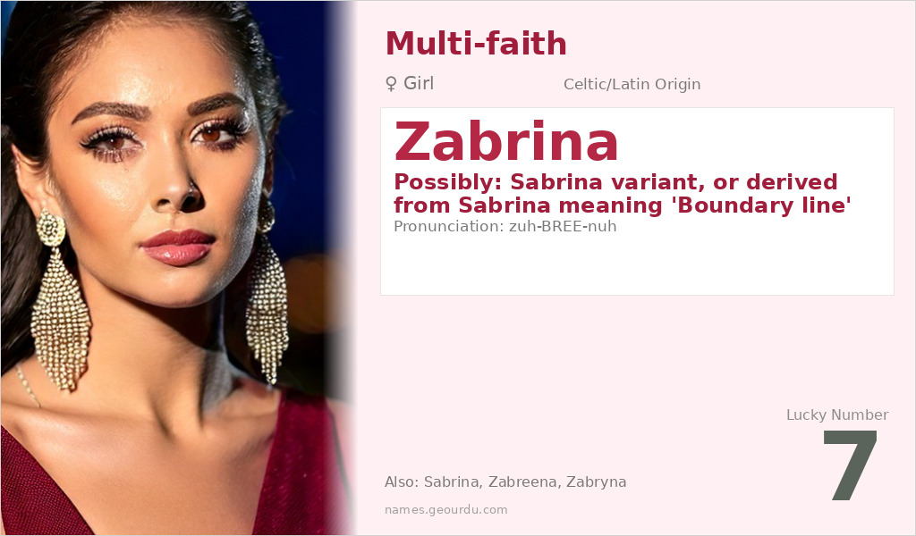 Zabrina Name Meaning and Details
