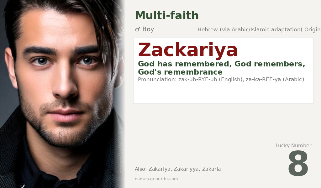 Zackariya Name Meaning and Details