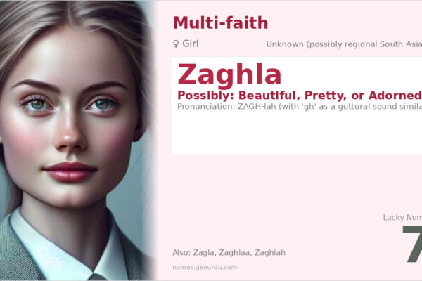 Zaghla Name Meaning — Origin, Gender & Details (2025)