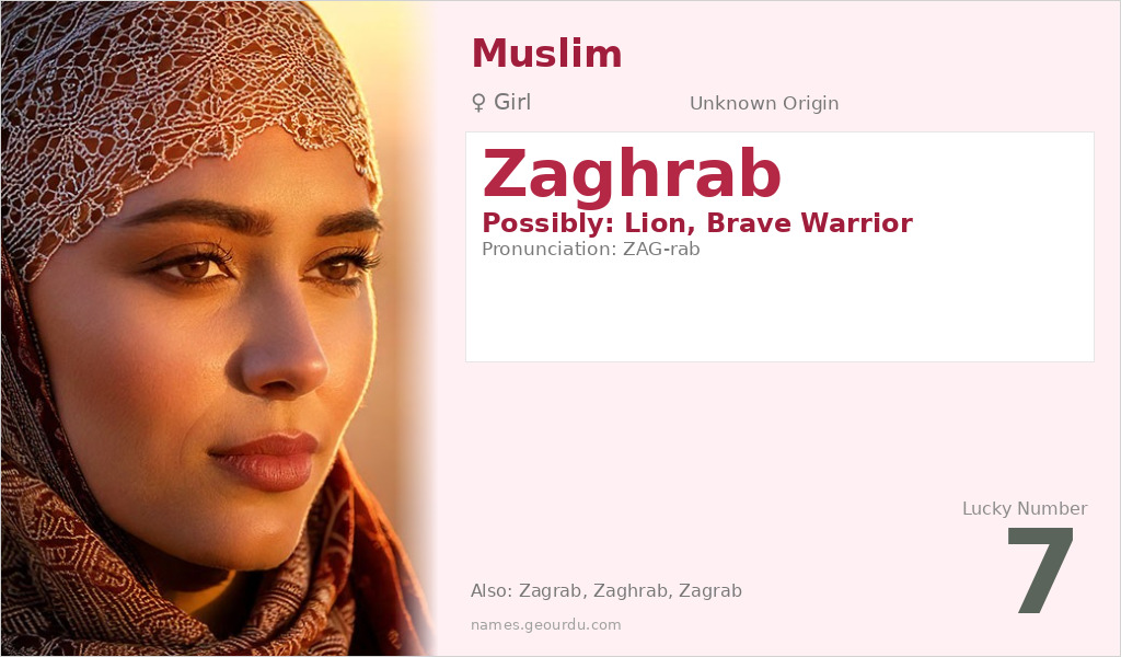 Zaghrab Name Meaning and Details