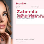 Zaheeda Name Meaning and Details