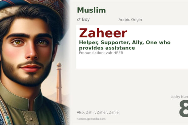 Zaheer Name Meaning — Arabic Origin, Boy Name & Details (2025)