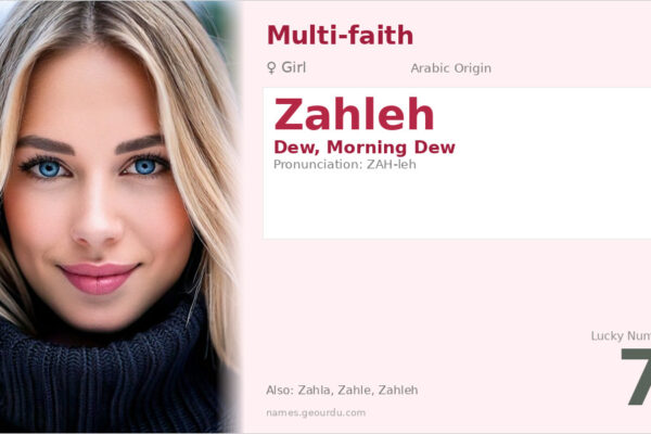 Zahleh Name Meaning — Origin, Gender & Details (2025)