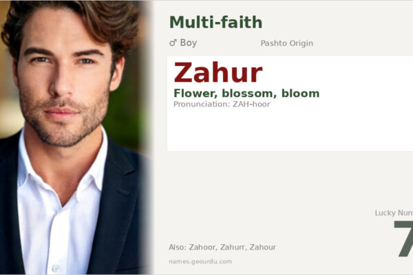 Zahur Name Meaning — Flower, Origin & Details (2025)