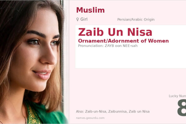 Zaib Un Nisa Meaning — Persian Origin, Girl Name & History (2025)