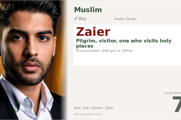 Zaier Name Meaning — Origin, Gender & Details (2025)