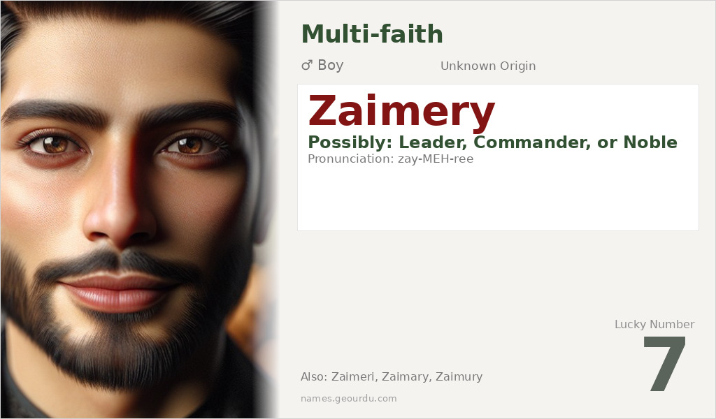 Zaimery Name Meaning and Details