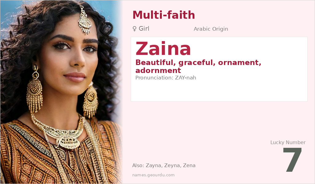 Zaina Name Meaning and Details