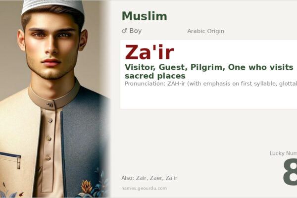 Za’ir Name Meaning — Arabic Origin, Pilgrim & Visitor (2025)