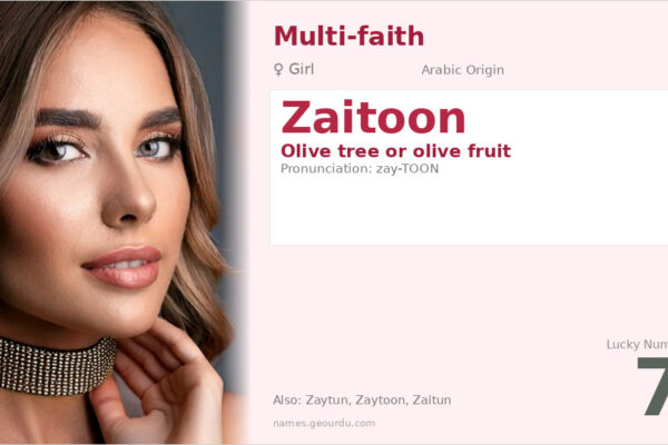 Zaitoon Name Meaning — Arabic Origin, Girl Name & Details (2025)