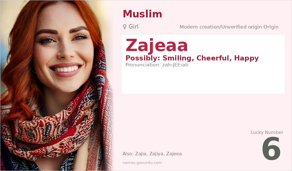 Zajeaa Name Meaning and Details