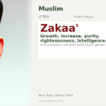 Zakaa' Name Meaning and Details