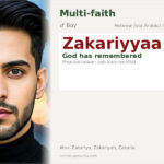 Zakariyyaa Name Meaning and Details