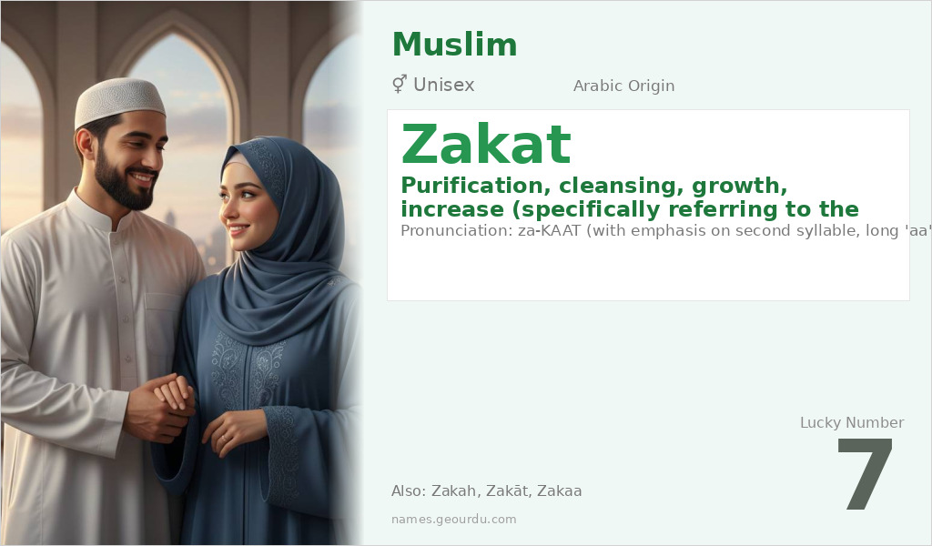 Zakat Name Meaning and Details