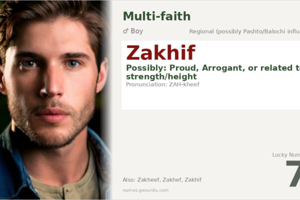 Zakhif Name Meaning — Origin, Gender & Details (2025)