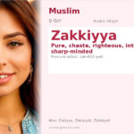 Zakkiyya Name Meaning and Details