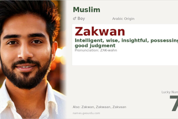 Zakwan Name Meaning — Arabic Origin, Boy Name & Details (2025)
