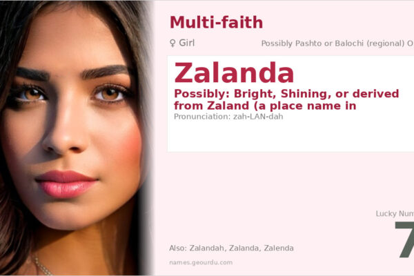 Zalanda Name Meaning — Origin, Gender & Details (2025)