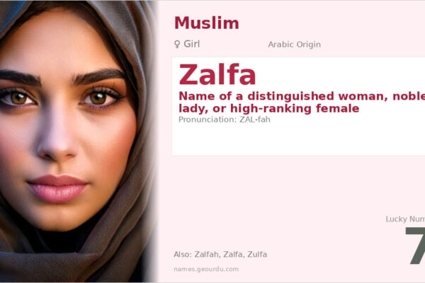 Zalfa Name Meaning — Arabic Origin, Girl Name & Cultural Significance (2025)