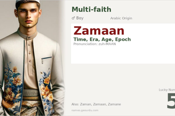 Zamaan Name Meaning — Arabic Origin, Boy Name & Details (2025)