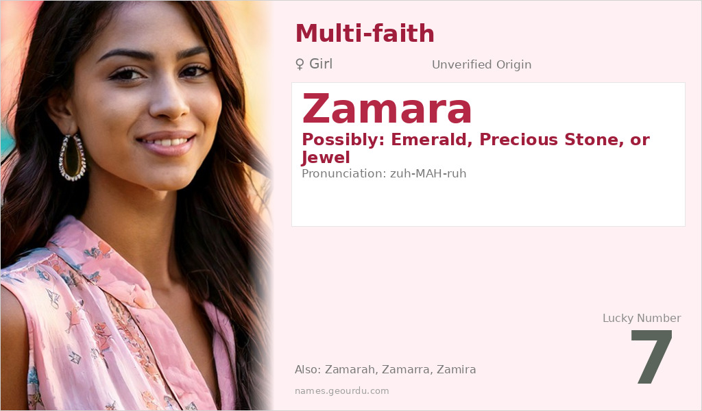 Zamara Name Meaning and Details