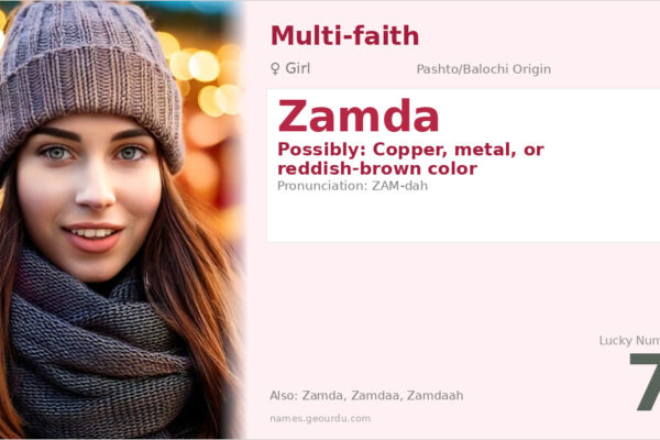 Zamda Name Meaning — Origin, Gender & Details (2025)