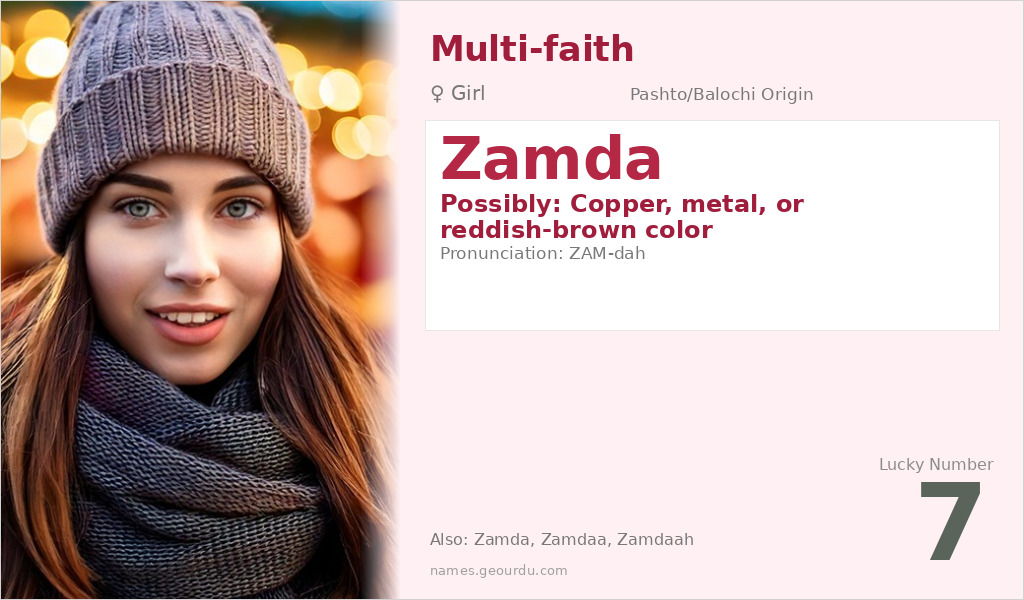 Zamda Name Meaning and Details