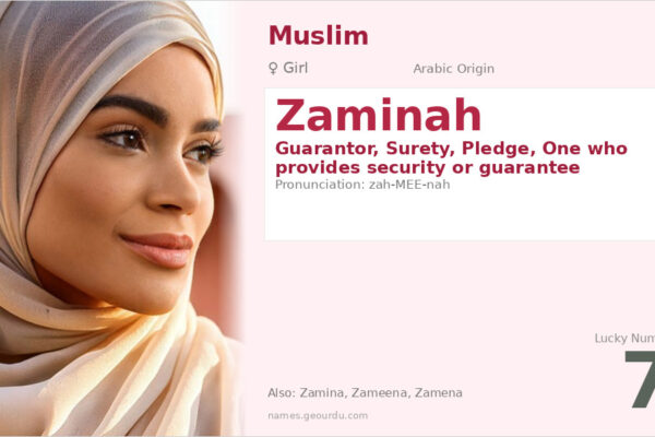 Zaminah Name Meaning — Arabic Origin, Girl’s Name & Details (2025)