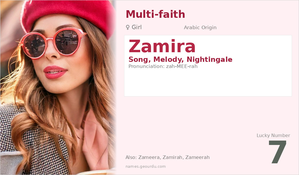 Zamira Name Meaning and Details