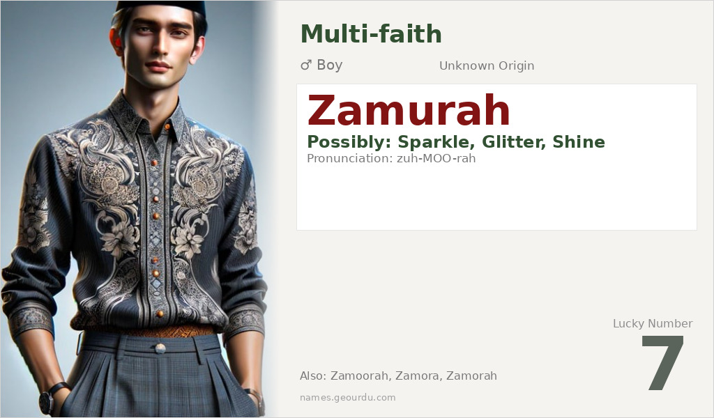 Zamurah Name Meaning and Details