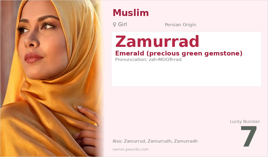 Zamurrad Name Meaning and Details