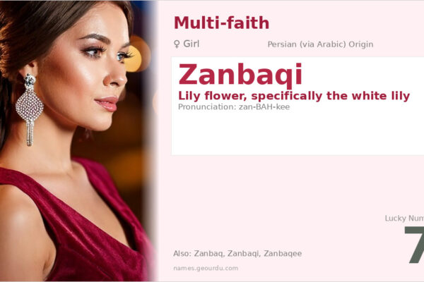 Zanbaqi Name Meaning — Persian Origin, Girl Name & Details (2025)