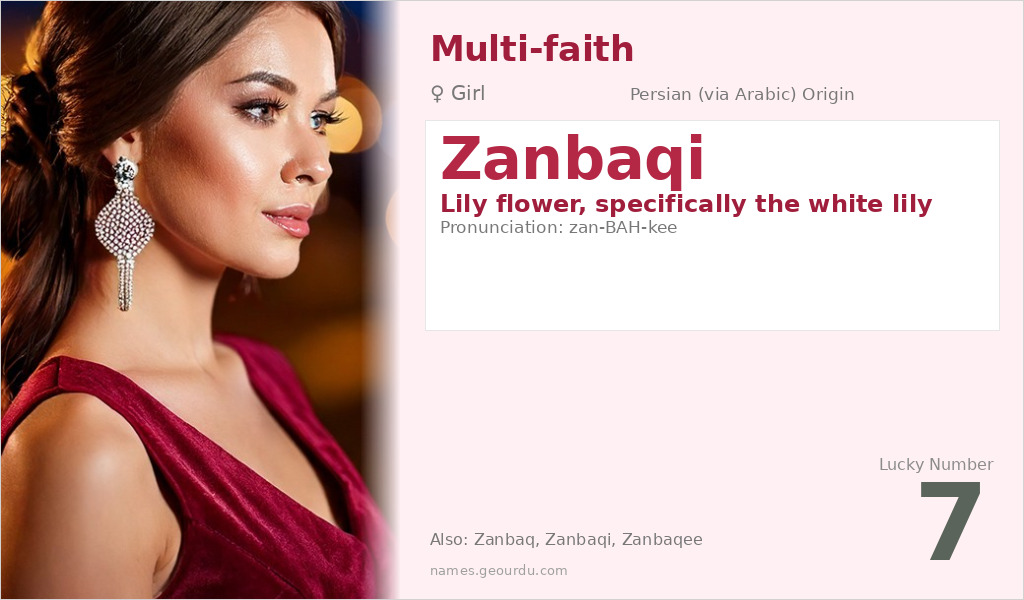 Zanbaqi Name Meaning and Details