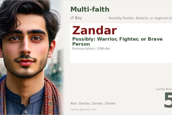 Zandar Name Meaning — Origin, Gender & Details (2025)