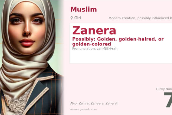 Zanera Name Meaning — Origin, Gender & Details (2025)