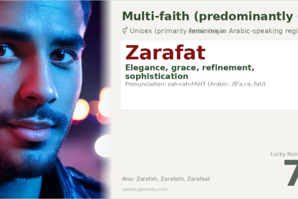 Zarafat Name Meaning — Arabic Origin, Elegance & Grace (2025)