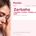 Zarbaha Name Meaning and Details