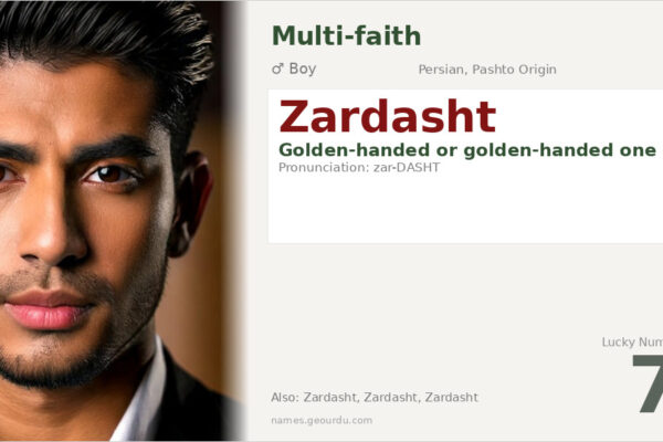 Zardasht Name Meaning — Golden-Handed Origin & Details (2025)