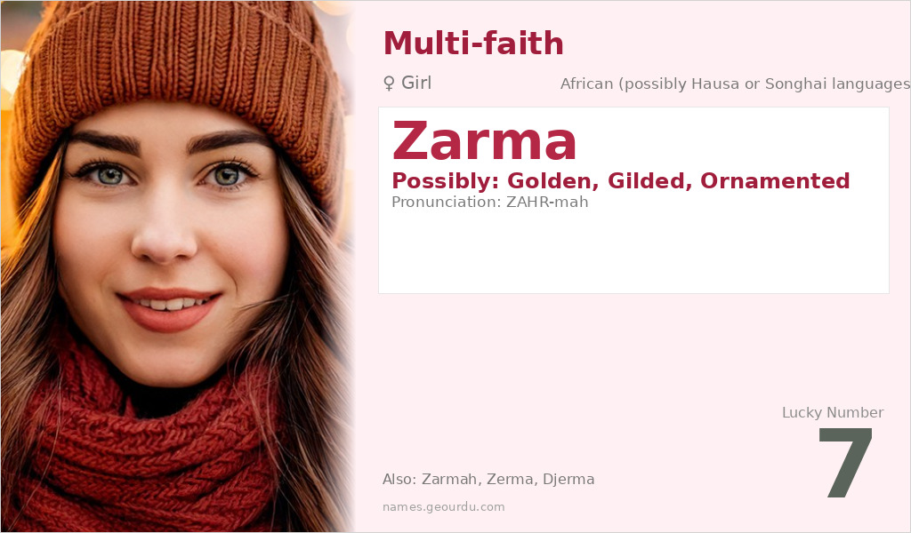 Zarma Name Meaning and Details