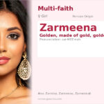 Zarmeena Name Meaning and Details