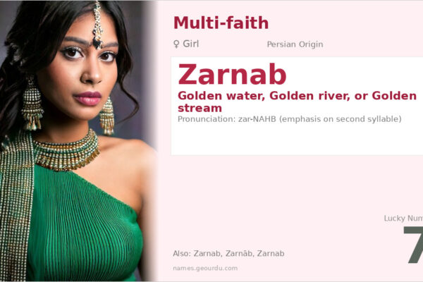 Zarnab Name Meaning — Golden Water Origin & Details (2025)