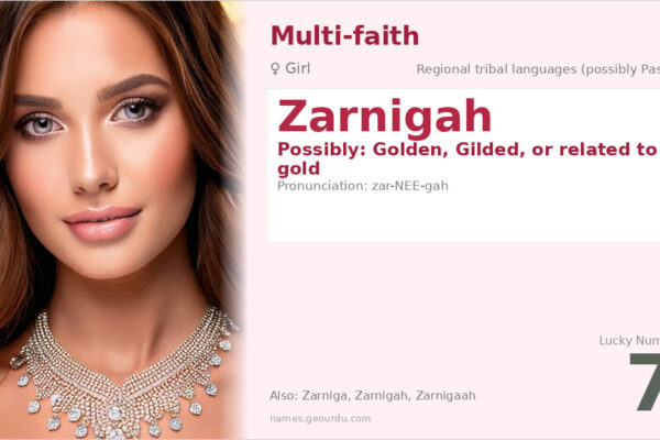Zarnigah Name Meaning — Origin, Gender & Details (2025)