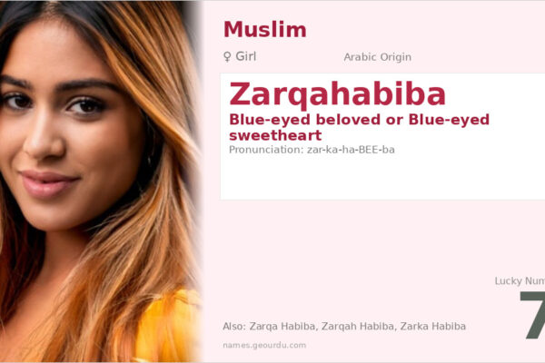 Zarqahabiba Name Meaning — Arabic Origin, Girl’s Name & Details (2025)