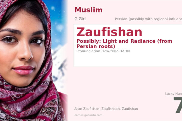 Zaufishan Name Meaning — Origin, Gender & Details (2025)