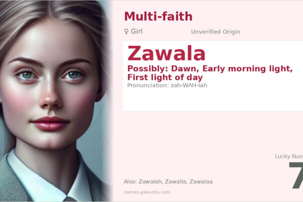 Zawala Name Meaning — Origin, Gender & Details (2025)