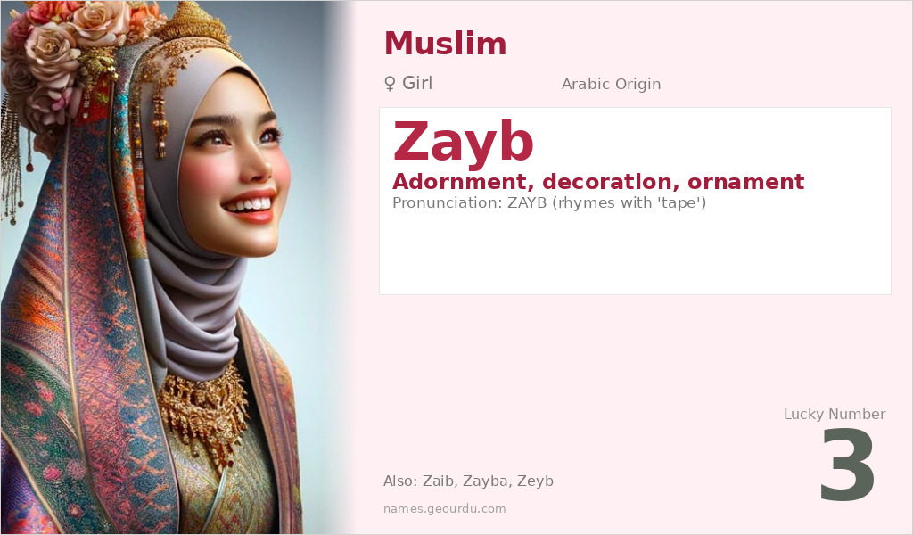 Zayb Name Meaning and Details