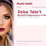 Zeba Tala't Name Meaning and Details