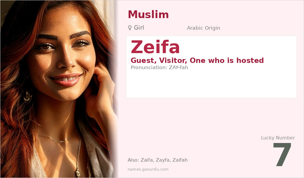 Zeifa Name Meaning and Details